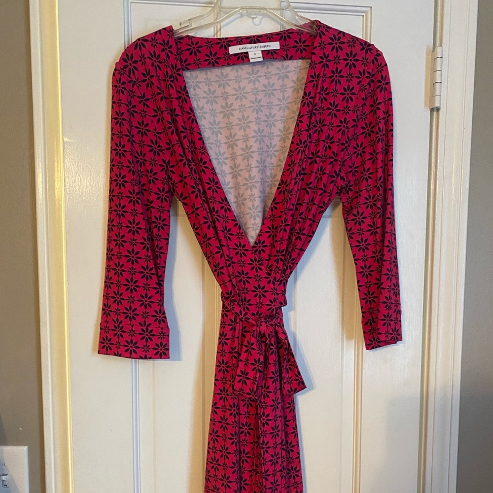 Classic DVF wrap mini dress